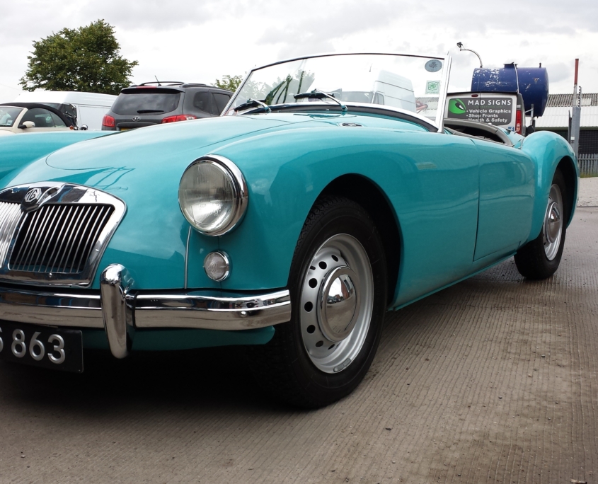 Reflective Desire 1957 MGa outside