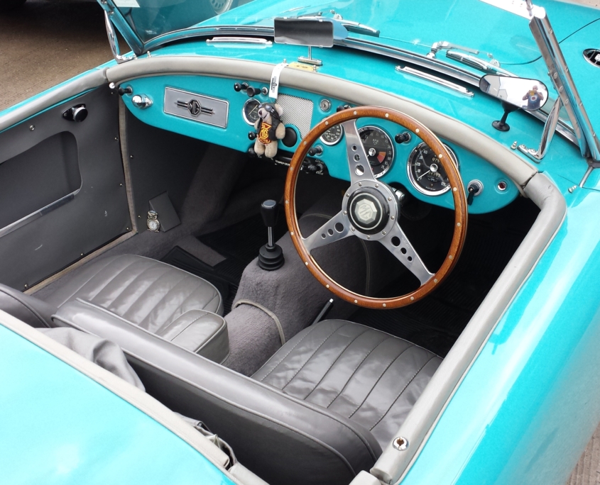 Reflective Desire 1957 MGa Interior